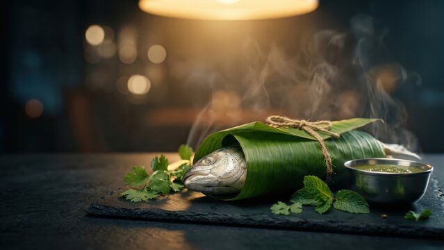 Traditional Parsi Fish Dish &ndash; Patra Ni Machhi Feast