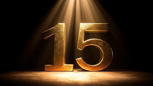 Golden Number Fifteen Spotlight.