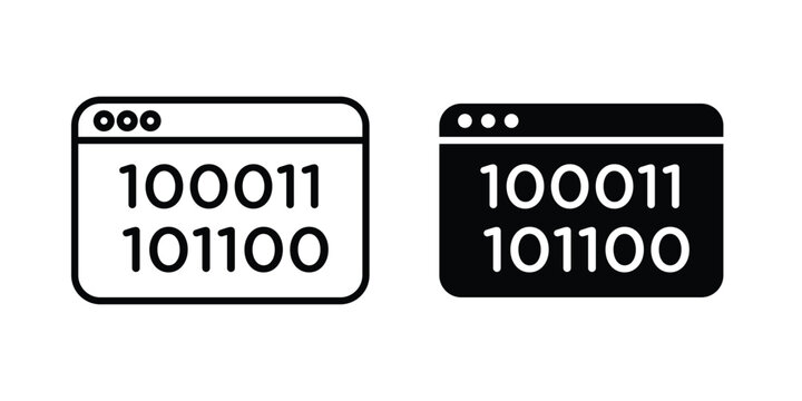Binary code icon