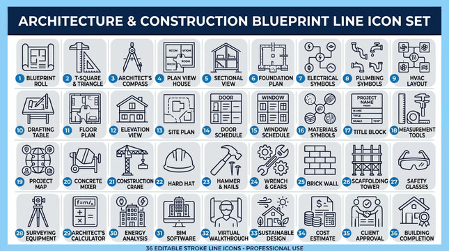 Architect s compass line icon detailed blueprint illustration for construction and design projects drafting tool drawing instrument art vector