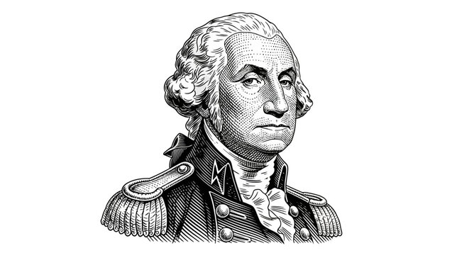 George Washington military leader portrait.
