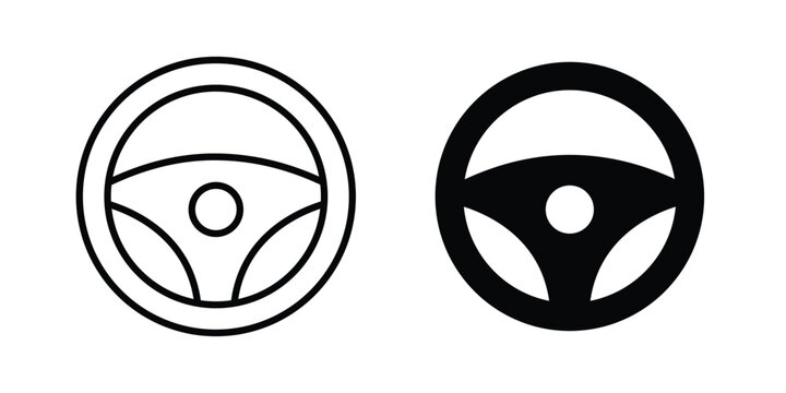 Steering wheel icon