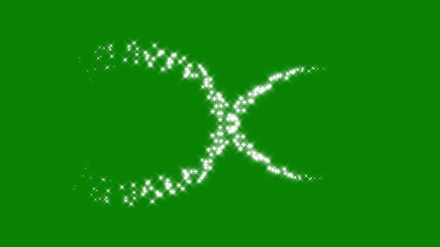 pixie dust path, cartoon glitter, flat, vector, night star, magic sparkles glitter line stars, christmas stars isolated on a green lights effect, glowing stars sparkle, glitter stars sparkling. 4k