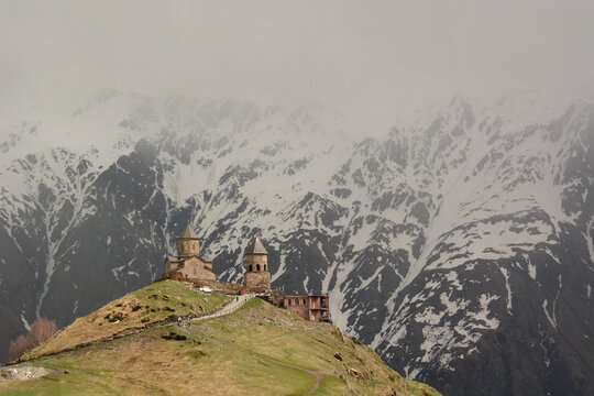 Gergeti Trinity Church. Stepantsminda. Georgia