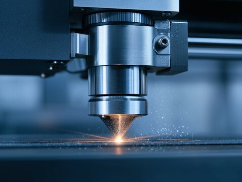Industrial printing process titanium powder extrusion with laser technology in modern manufacturing environment