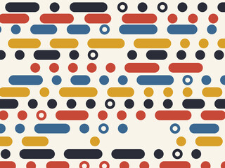 Morse Code Style Pattern Geometric Modern Design © iushakovsky