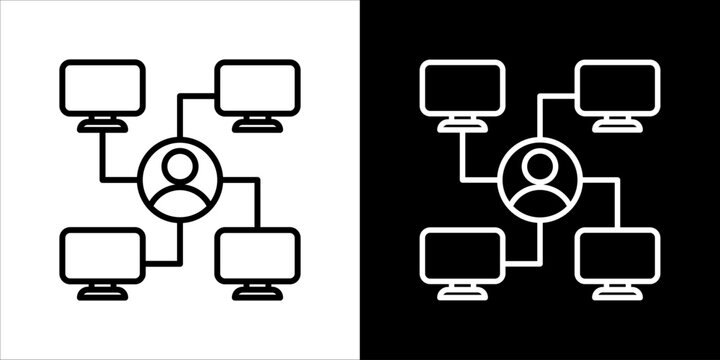 Shared Workspace Icon Sheet Black And White