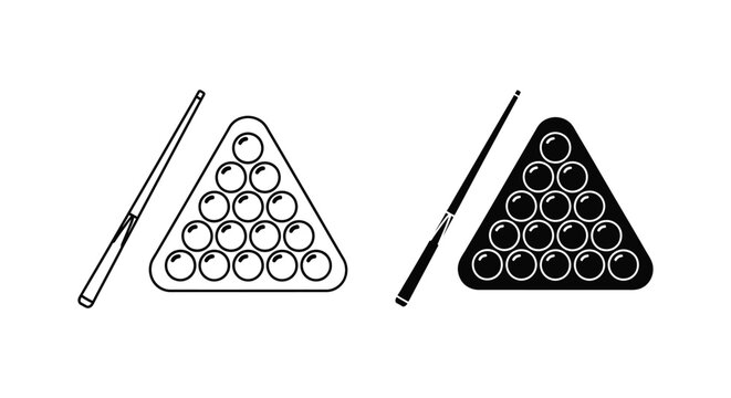 Black and white triangle pattern with circles