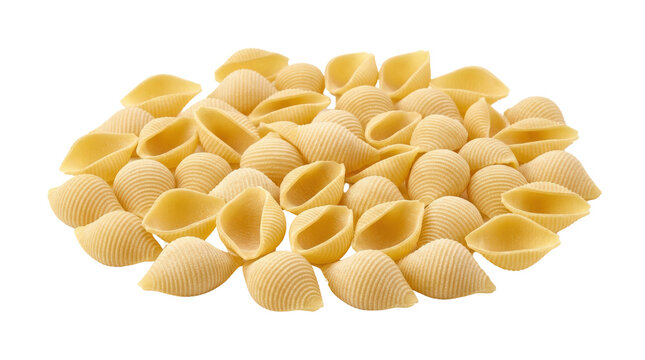 Conchiglie pasta shells are Italian food.