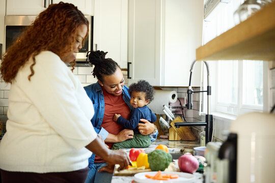 Cooking Time With Family in the Kitchen 