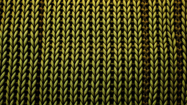 Chunky Knit Sweater Seamless Pattern. Cozy Warm Wool Knit Textile Design, Autumn Winter Fabric Background Texture, Handmade Yarn Apparel Fashion Print