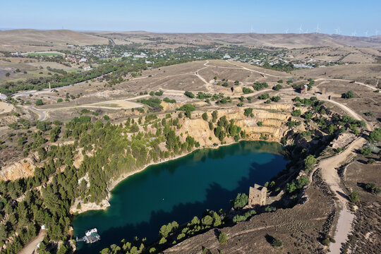 The Burra Burra Copper Mine and the town of Burra. South Australia.
