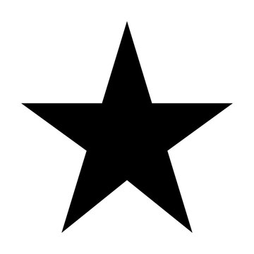 Star Rating Black Solid Icon, Review Feedback, Quality Score