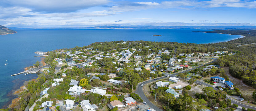 Thew township of Coles Bay Tasmania