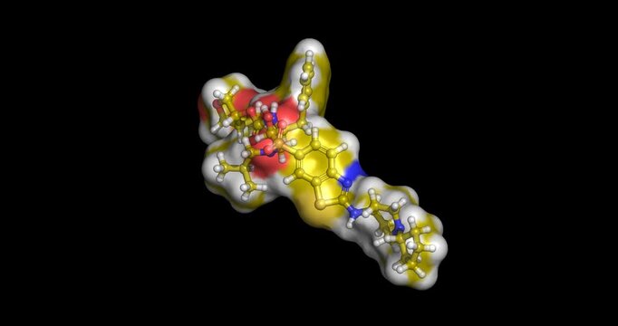 TMC-310911, HIV-1 protease inhibitor for multi-drug resistant strains, 3D molecule spinning, 4K