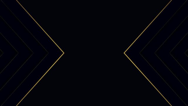 Luxury Stacked Navy and Gold Chevron Geometric Animated Background