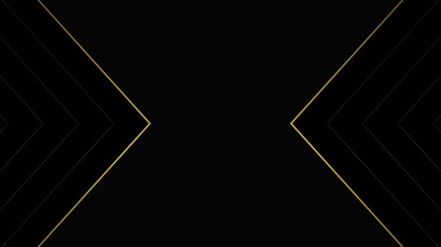 Luxury Stacked Onyx and Gold Chevron Geometric Animated Background