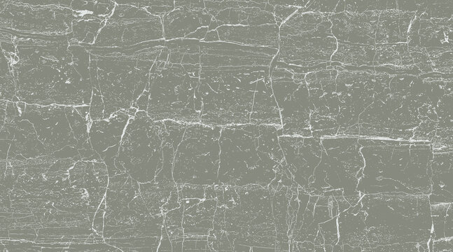 Close-up texture of gray marble with white veins and cracks, resembling aged stone or abstract art