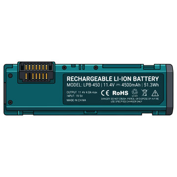 Rechargeable Li-ion Battery Pack Vector Illustration