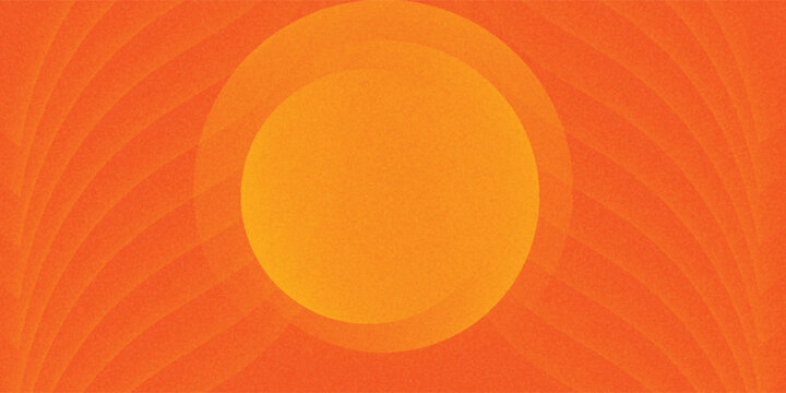 Bright vector background with concentric circles in yellow to orange gradient, radiating from the center like a sunburst for a warm, energetic, and eye-catching effect.