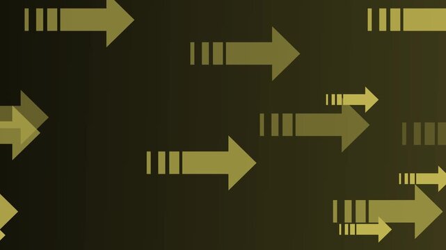 Seamless gradient background with multiple arrows pointing right animation