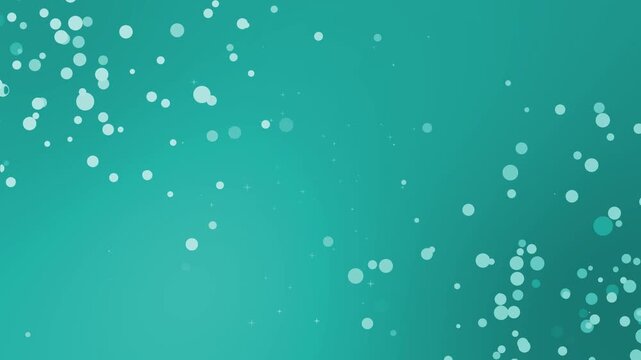Monochrome scattered bokeh particles confetti background animation