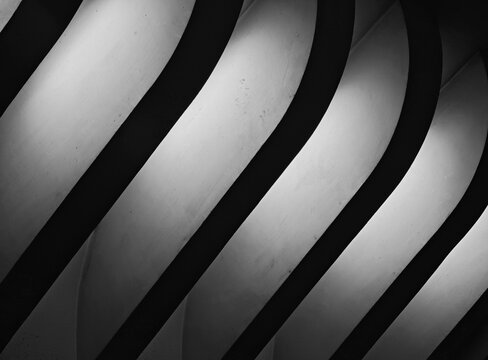 Black & white diagonal abstract urban shapes backdrop