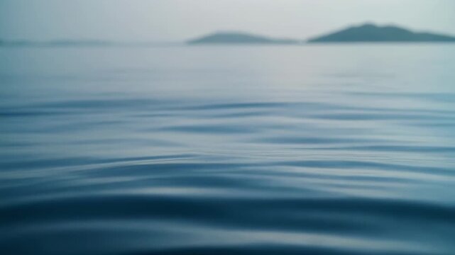 serene ocean waves under cloudy sky timelapse