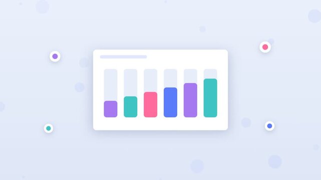 Flat design AI data analysis transforming raw data into clear charts