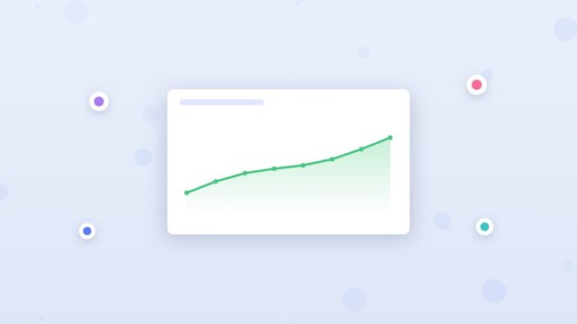 Flat design machine learning decision tree growing from data points