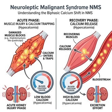 Neuroleptic Malignant Syndrome Domino Effect Medical Cartoon