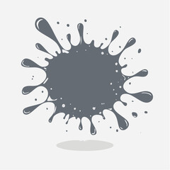 Fototapeta premium Gray Ink Splatter Graphic