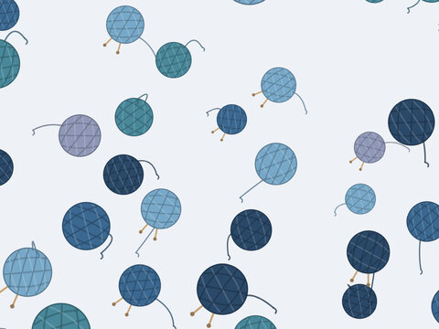 Yarn Balls Pattern Knitting Craft Background