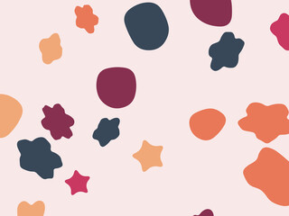 Fototapeta premium Abstract Matisse Inspired Shapes Collage Design