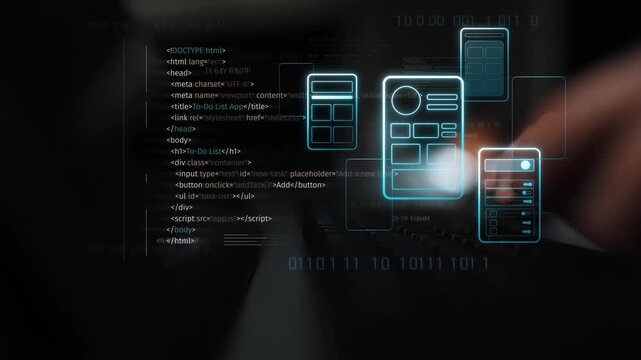 UI UX mockup showing application layout, structure, and code interface. UI design defines user flow, UI design improves clarity, UI design enhances experience, and UX design supports logic. Marrow