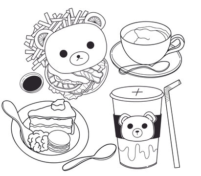BearburgerSodaaCofffeeDessert
