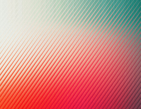 Striped Texture Background: A vibrant gradient of red and teal forms a captivating striped texture, creating a modern and abstract visual with subtle lighting effects.
