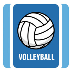 Fototapeta premium Dynamic Volleyball Icon Symbol For Sports Enthusiasts And Teams