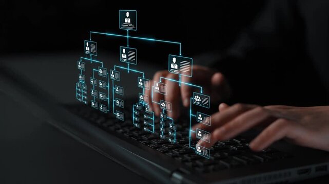 Corporate org chart and team structure show hierarchy, team, and structure for clear organization, management, and operational planning Marrow
