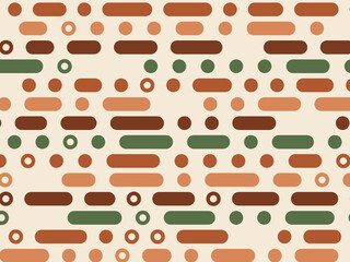 Geometric Rhythm Pattern Dots Dashes Design © iushakovsky