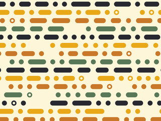 Morse Code Style Pattern Geometric Modern Design © iushakovsky