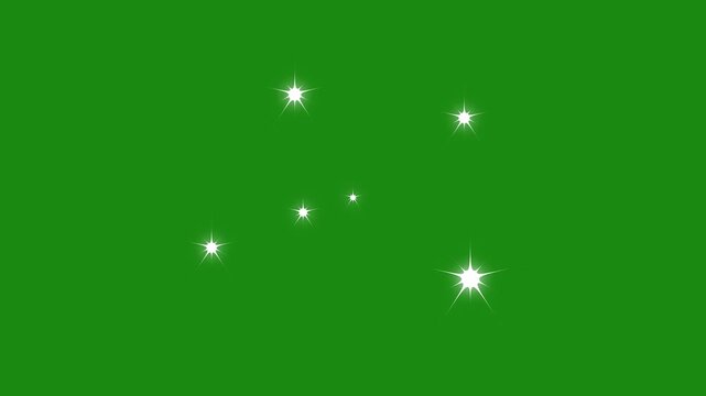 Sparkle star glowing animations with alpha channels allow blinking light effects layered seamlessly over any background