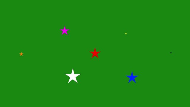 twinkling for festive holiday event, sparkling stars animation, white cartoon, 4k star sparkle vector doodles, glowing light effect, black background 4k
