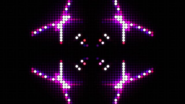 concert LED backdrop of Intersecting four side purple lights crisscross
