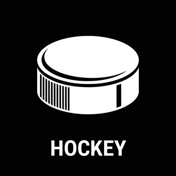 Iconic Hockey Puck Ready For A Powerful Slapshot Or Precise Stickhandling