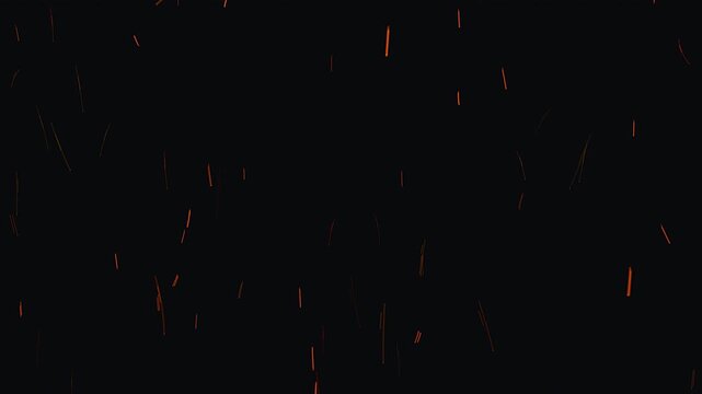 Abstract digital glitch rain effect on black background.
