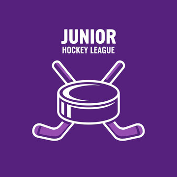 Junior Hockey League Championship Emblem For Sports Teams