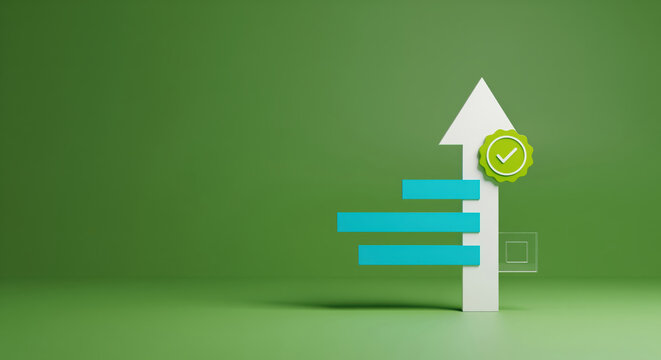 Approved growth plan visual for KPI increase and completed goal tracking, suited to progress reports, sales improvement updates, startup milestones and strategy review presentations