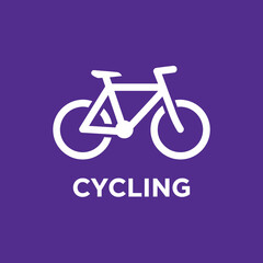 Fototapeta premium Modern Bike Icon For Active Lifestyle And Sports