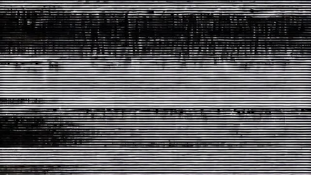 Abstract motion of high contrast horizontal lines with dynamic patterns